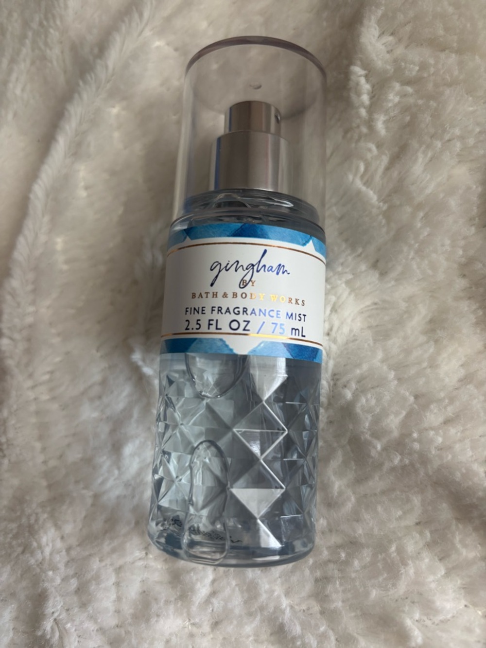 Bath & Body Works Gingham Fine Fragrance Mist — Light Blue